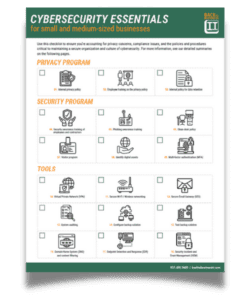 Cybersecurity Essentials Checklist